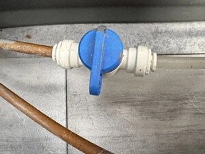 Waterline switched to the “off” position