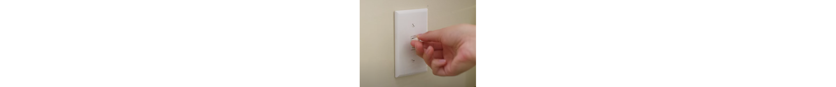 Person flipping a disposal switch
