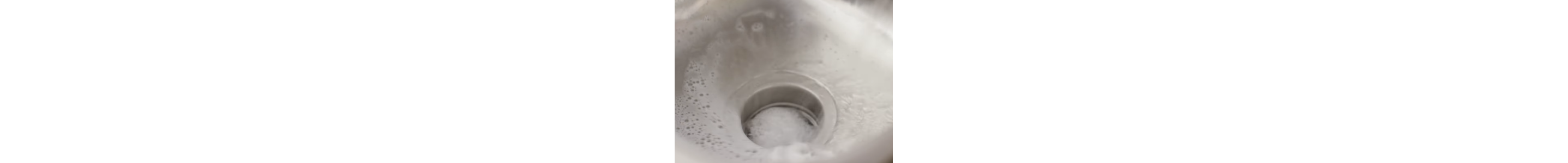 Foam in a sink