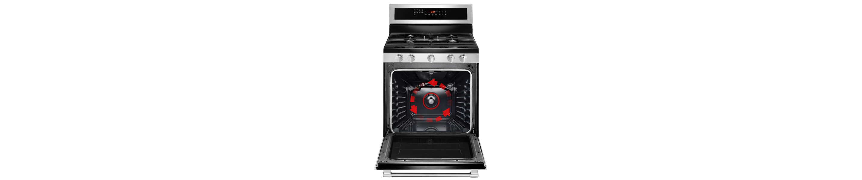 Convection oven with fan cooking