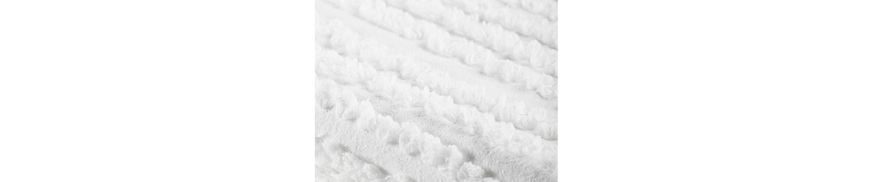 A close-up of a white towel