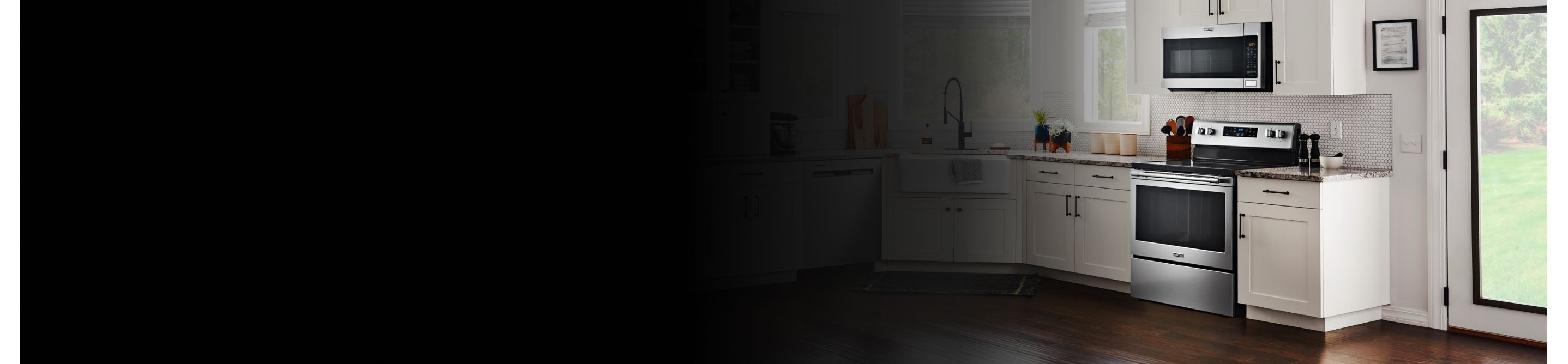 A built-in Maytag® microwave