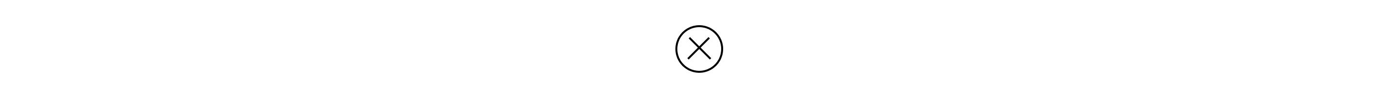 X in a circle 