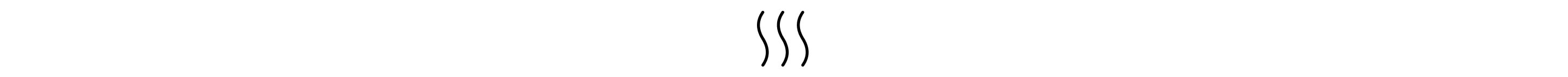Three vertical wavy lines icon