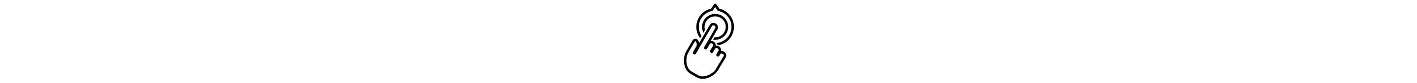 A finger pressing a button icon
