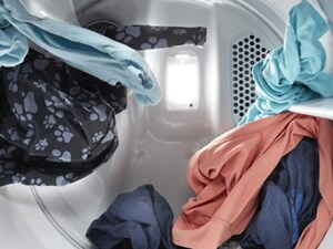 Blankets tumbling in a dryer