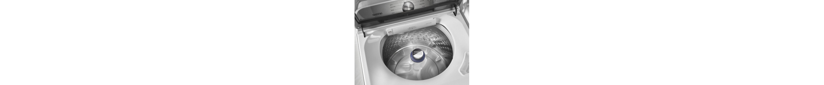 Top view of inside of washer