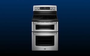 Maytag gemini double oven white cheap