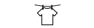 Line dry icon