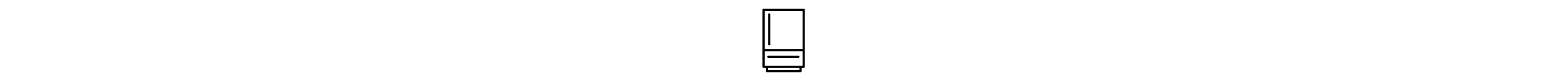Bottom freezer refrigerator icon 