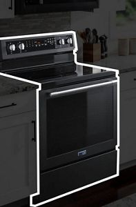 Highlighted electric freestanding range