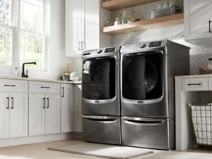 Gray stackable washer and on sale dryer