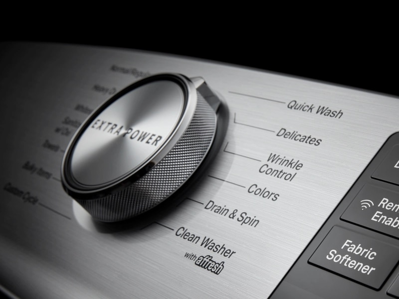 Controls on a Maytag® washing machine