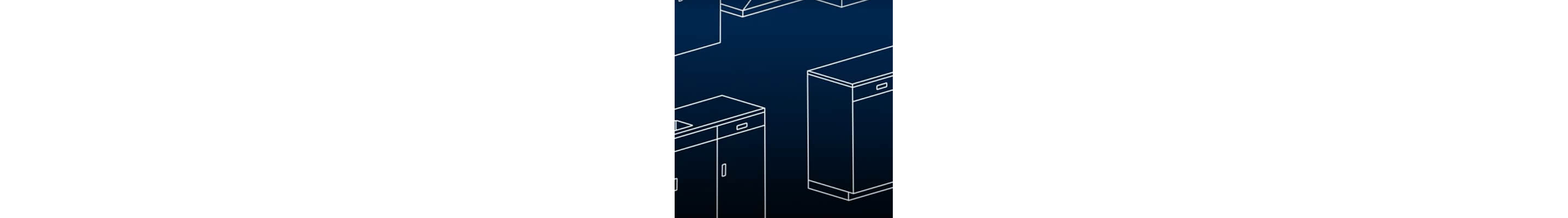 Kitchen cabinetry layout illustration