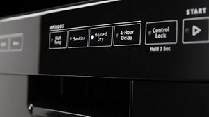 Whirlpool dishwasher hot sale top control