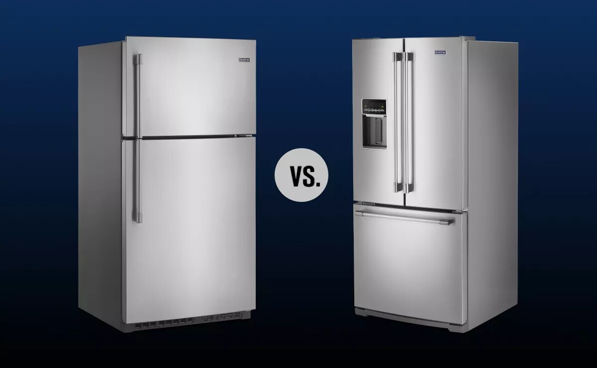 Top Mount Refrigerators vs. Bottom Mount | Maytag
