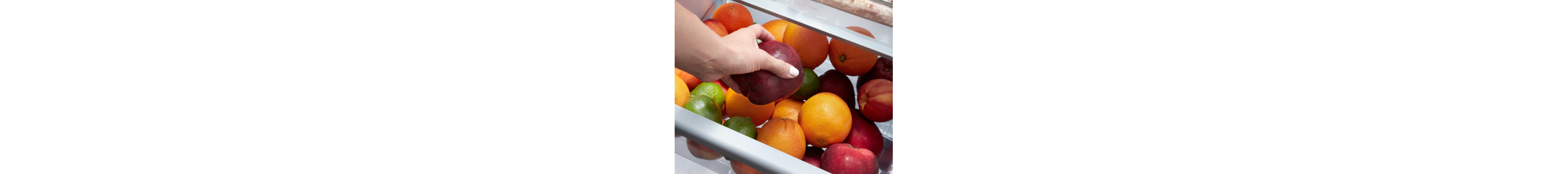 Fruit in a produce drawer