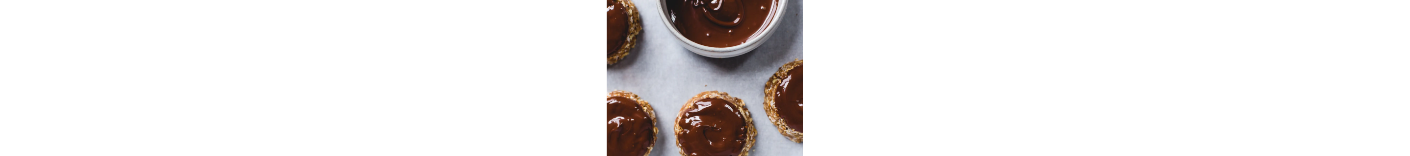 Hazelnut spread on a baked good