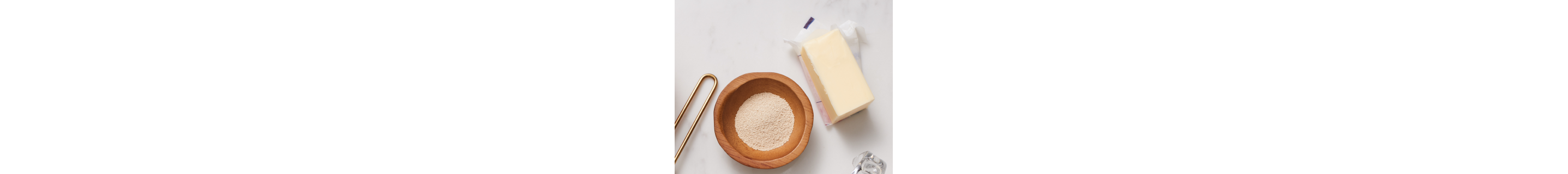 Stick butter next to a dish