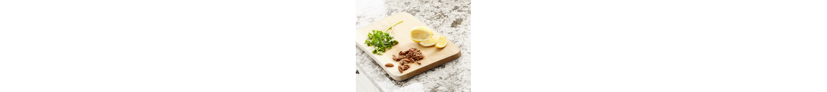 Nuts on a cutting board