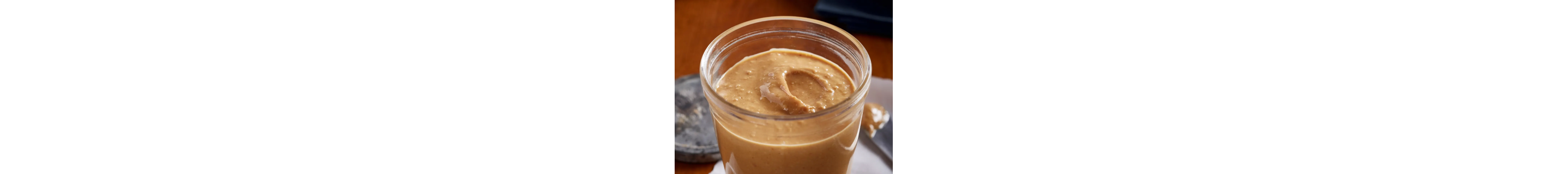 Peanut butter in a jar