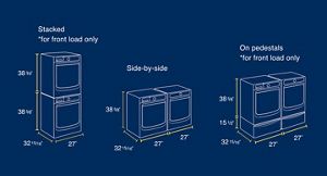 Typical size of washer and dryer hotsell