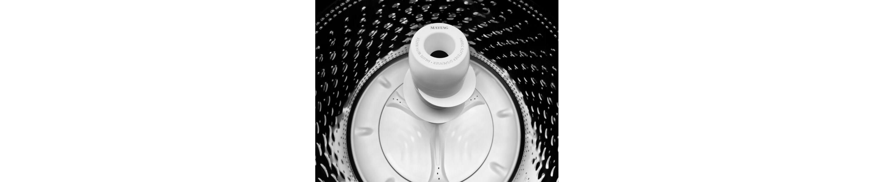 Interior of a Maytag® top load washing machine
