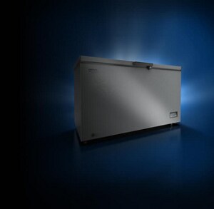 A white Maytag® chest freezer