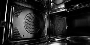 The interior of a Maytag® convection microwave.