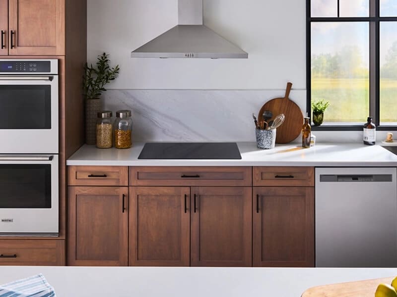 Maytag® appliances in a rustic kitchen