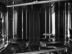 The inside of an empty dishwasher