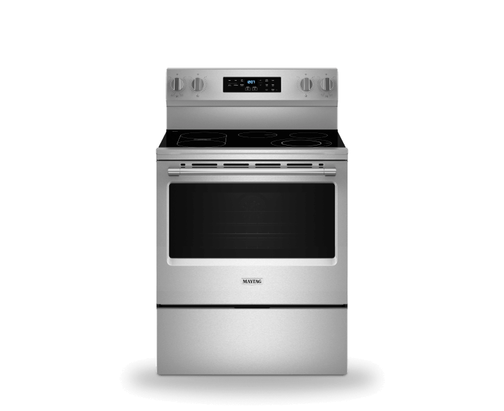 Maytag® freestanding electric range.