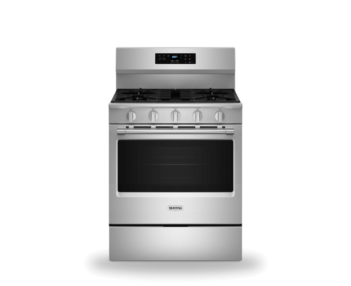 Maytag® freestanding gas range.