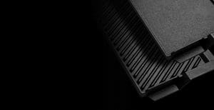 Close up of the reversible cast iron grill/griddle attachment