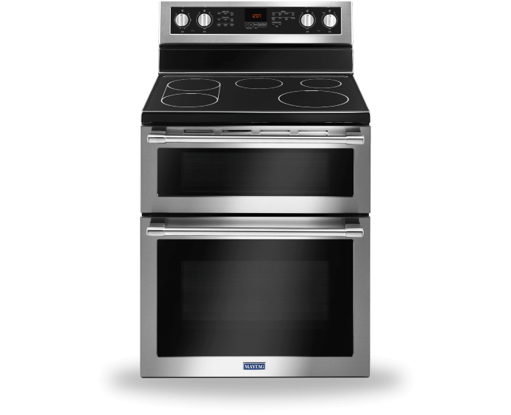 Maytag range double hot sale oven