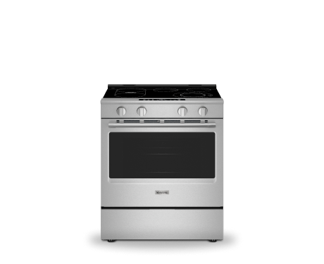 Maytag® slide-in electric range.