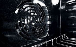 Fan inside an oven.