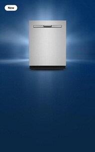 Maytag® stainless steel dishwasher with a pocket handle