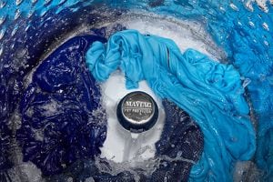 Clothes washing in a Maytag® washing machine