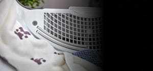 Moisture sensors inside dryer.