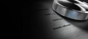 A closeup of Steam Refresh on a dryer console.