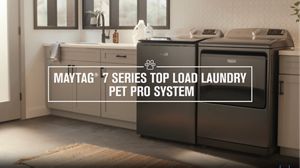 A closeup of the Pet Pro Filter in the washer.