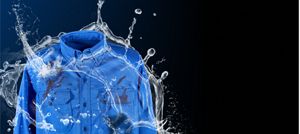 A shirt doused in water.