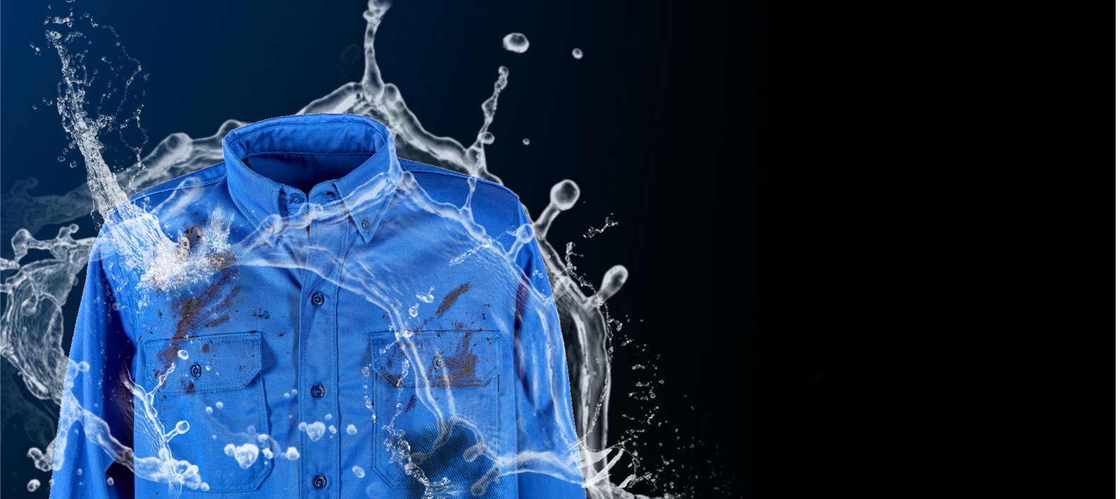 A shirt doused in water.