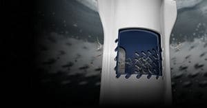 A closeup of the Pet Pro Filter in the washer.