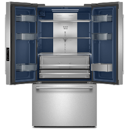 An open Maytag® 3 door refrigerator