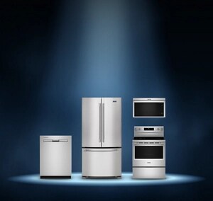 A dog laying in front of the Pet Pro System.