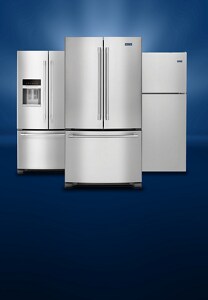 Three Maytag® refrigerators