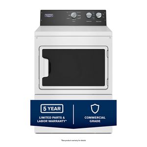 Maytag MEDP586KW Commercial-Grade Residential Electric Dryer - 7.4 cu. ft.