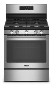 Maytag double oven gas range white sale
